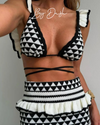 Dina Set (Halter Bikini Top en Rok Set)